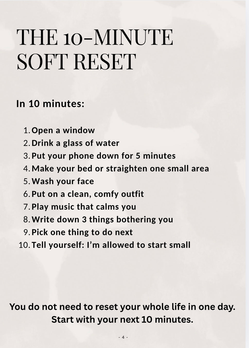 The Soft Reset Guide